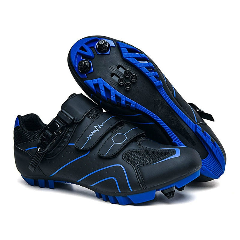 Men's Leather Cycling Shoes: Ideal for Road, Mountain, and Triathlon Racing BIKE FIELD