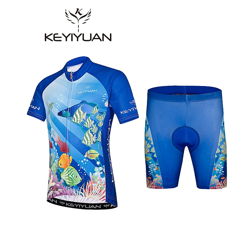 Summer Cycling Jersey Set for Young Adventurers BIKE FIELD