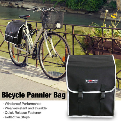 Waterproof Bicycle Pannier Bags with Rain Cover, Reflective Stripe BIKE FIELD