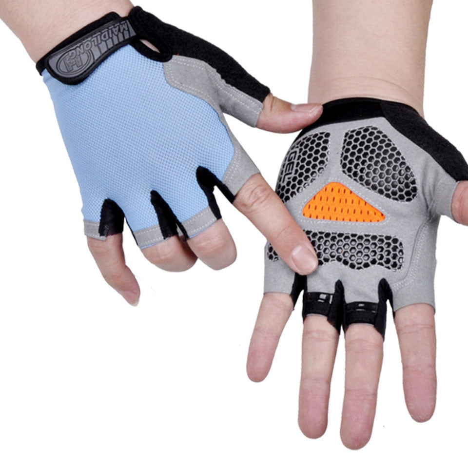 Breathable Half Finger Cycling Gloves for Men and Women - Anti-slip and Anti-sweat BIKE FIELD