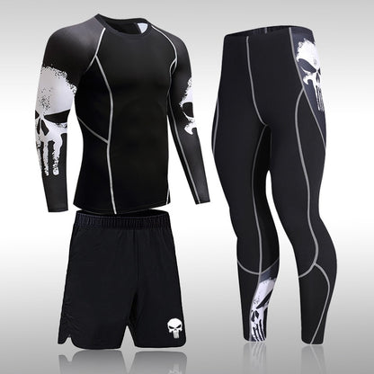 Men's Compression Sportswear Set: Perfect for Gym, Running, and Training BIKE FIELD