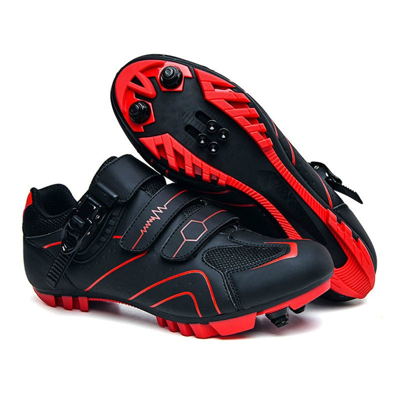 Men's Leather Cycling Shoes: Ideal for Road, Mountain, and Triathlon Racing BIKE FIELD
