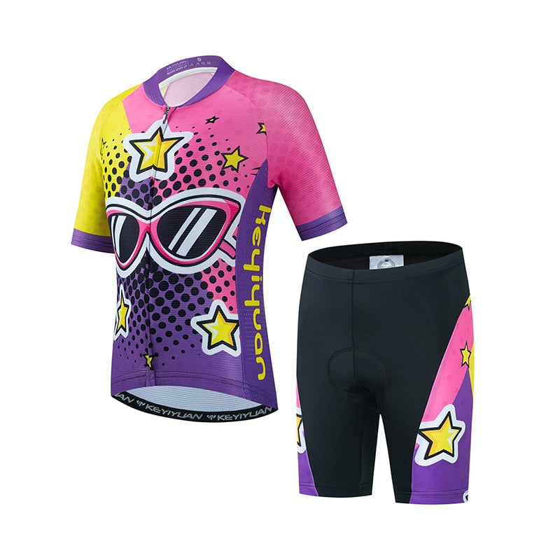 Summer Cycling Jersey Set for Kids BIKE FIELD