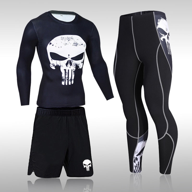 Men's Compression Sportswear Set: Perfect for Gym, Running, and Training BIKE FIELD