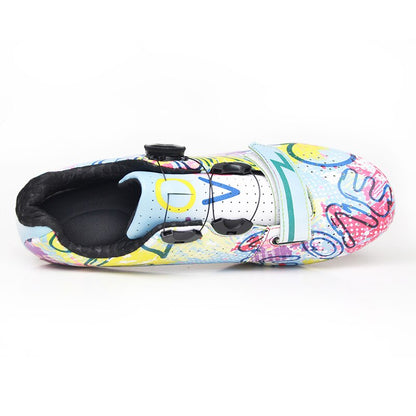 Colorful Graffiti Cycling Shoes for Men and Women BIKE FIELD