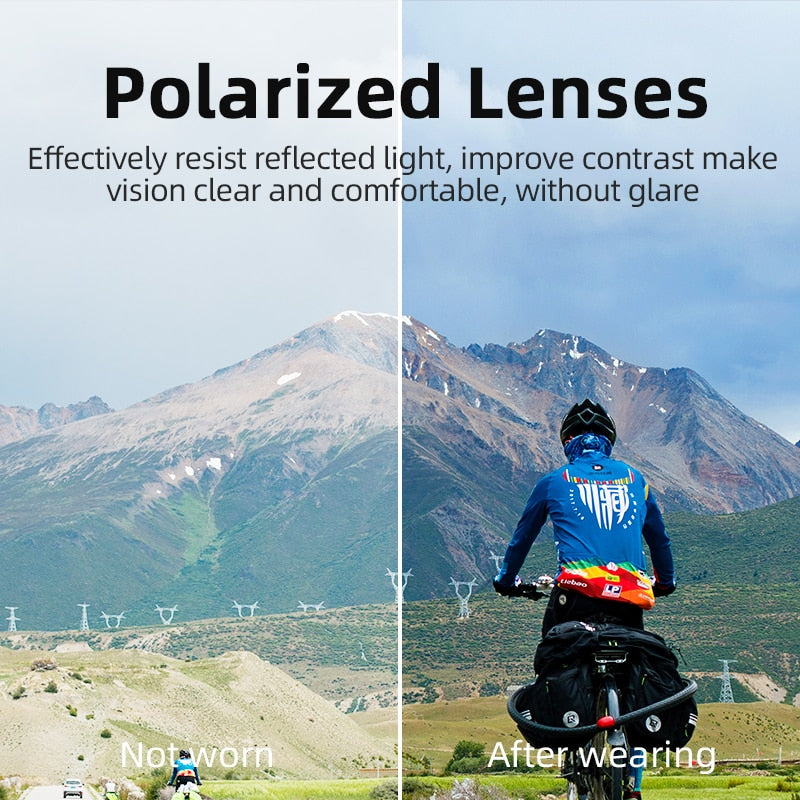 Ultra-light Polarized Cycling Glasses – MTB and Road Bike Sunglasses BIKE FIELD