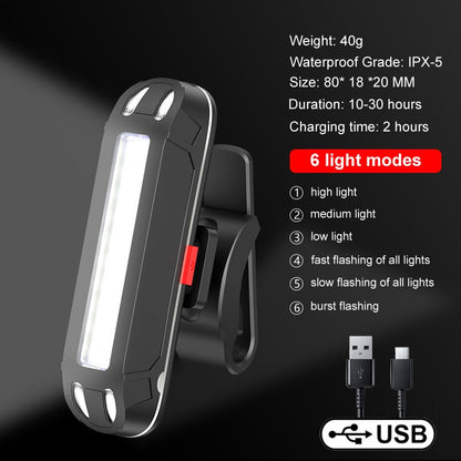 Super Bright Led Bicycle Light USB Rechargeable BIKE FIELD