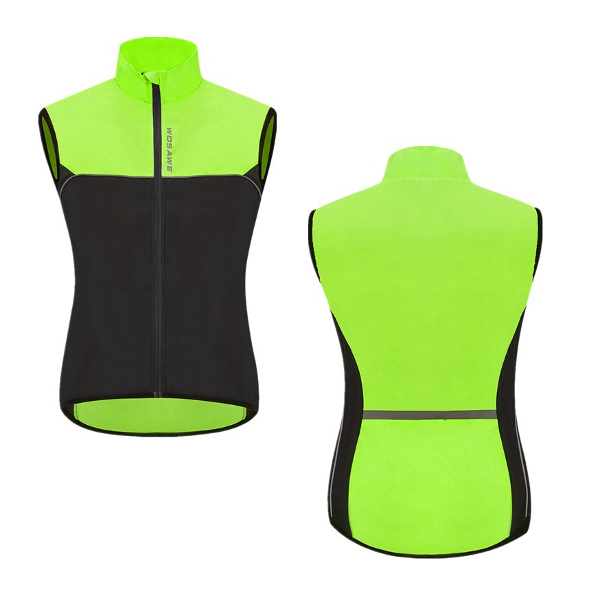 Reflective Cycling Vest: Sleeveless Sports Jersey BIKE FIELD