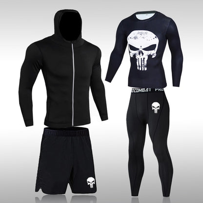 Men's Compression Sportswear Set: Perfect for Gym, Running, and Training BIKE FIELD