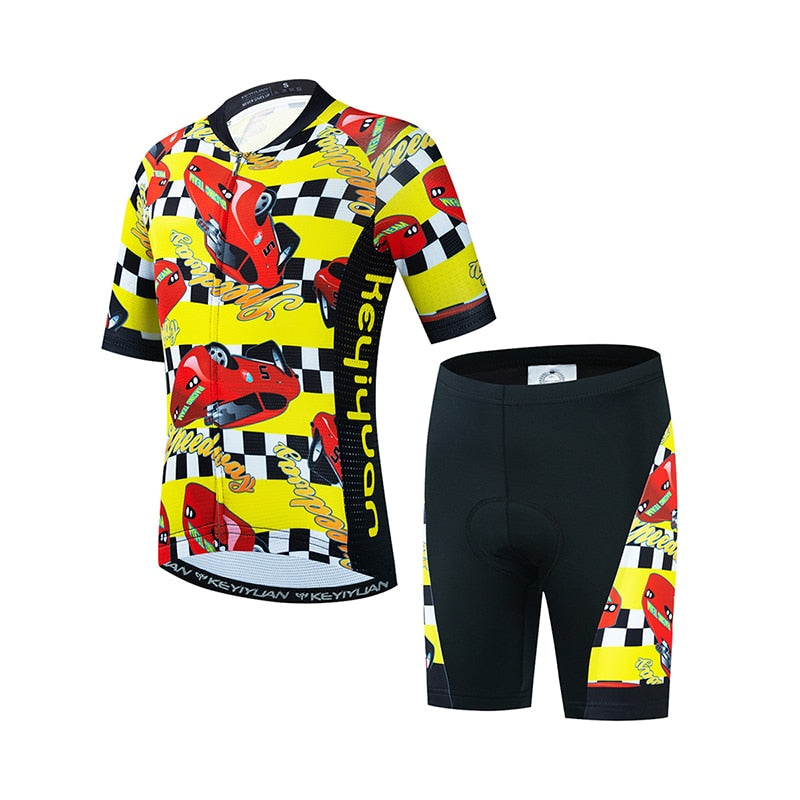 Summer Cycling Jersey Set for Kids BIKE FIELD