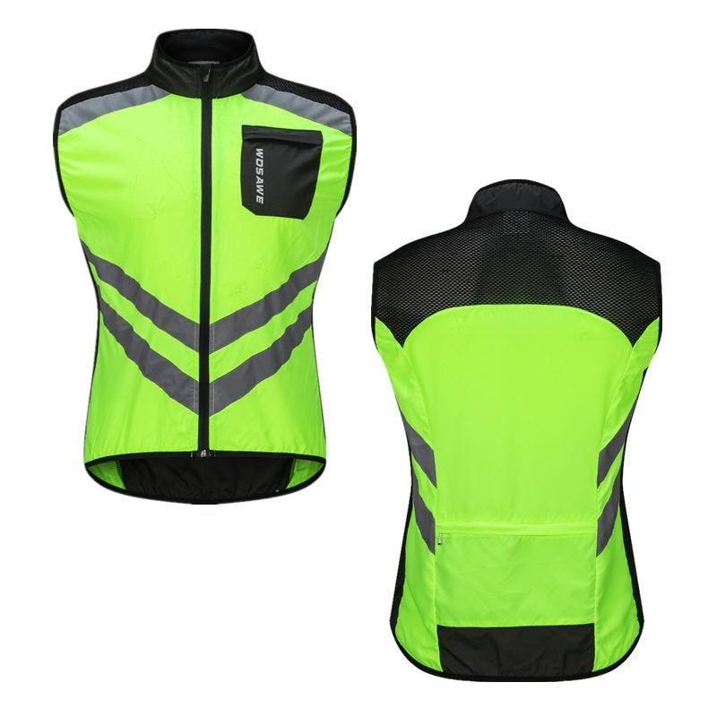 Reflective Cycling Vest: Sleeveless Sports Jersey BIKE FIELD