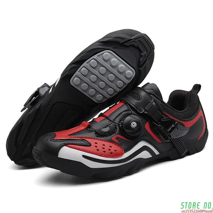 Men's Leather Cycling Shoes: Ideal for Road, Mountain, and Triathlon Racing BIKE FIELD