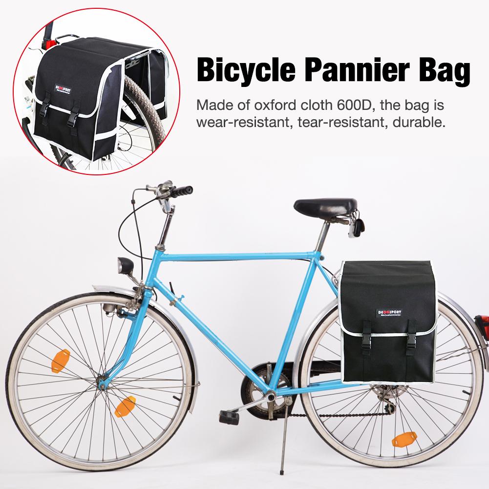 Waterproof Bicycle Pannier Bags with Rain Cover, Reflective Stripe BIKE FIELD