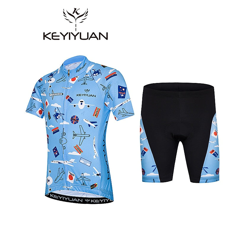 Summer Cycling Jersey Set for Young Adventurers BIKE FIELD