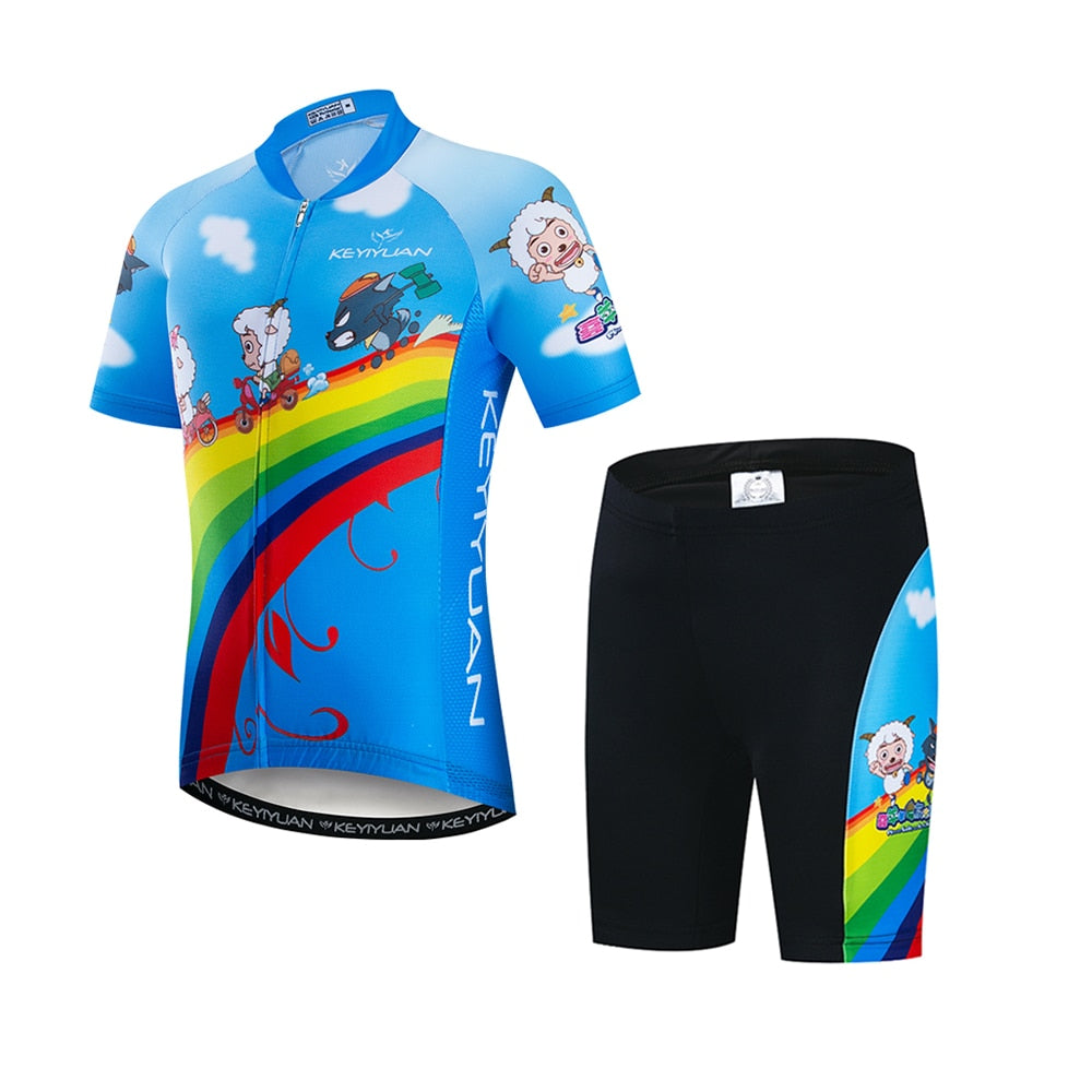 Summer Cycling Jersey Set for Young Adventurers BIKE FIELD