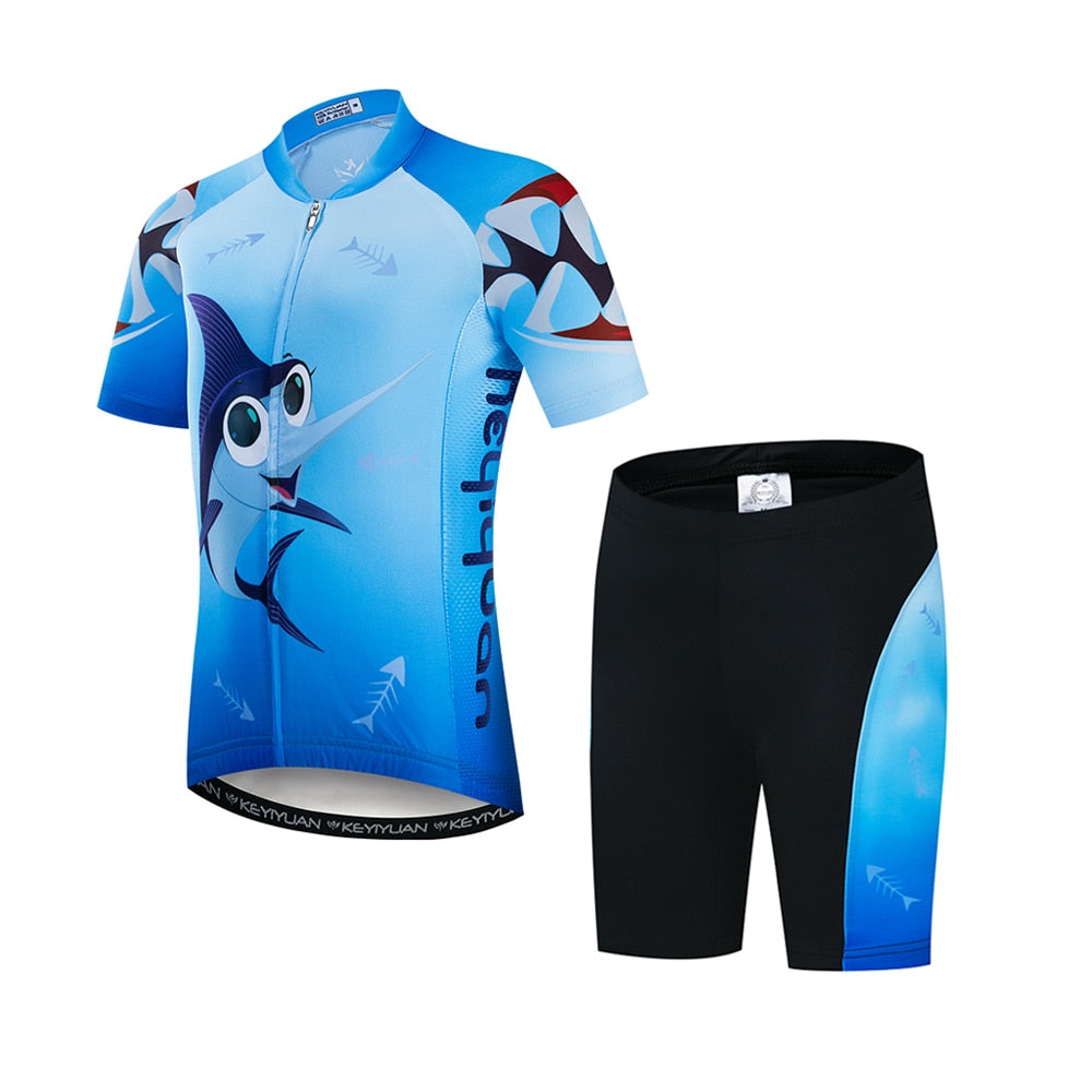 Summer Cycling Jersey Set for Young Adventurers BIKE FIELD