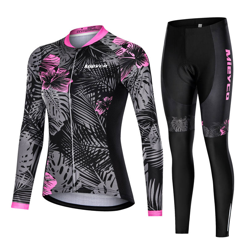 Pro Team Women's Long Sleeve Jersey Set BIKE FIELD