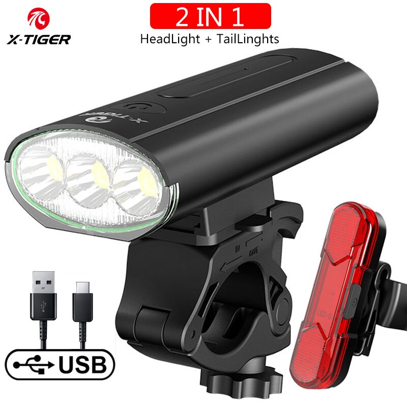 USB Charging Bike Light - Versatile LED Front Lampan BIKE FIELD