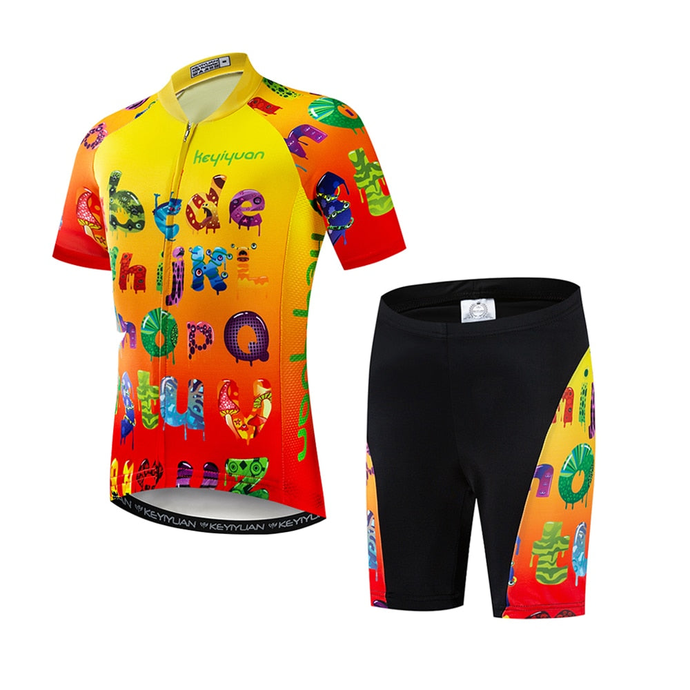 Children's Cycling Jersey Sets BIKE FIELD