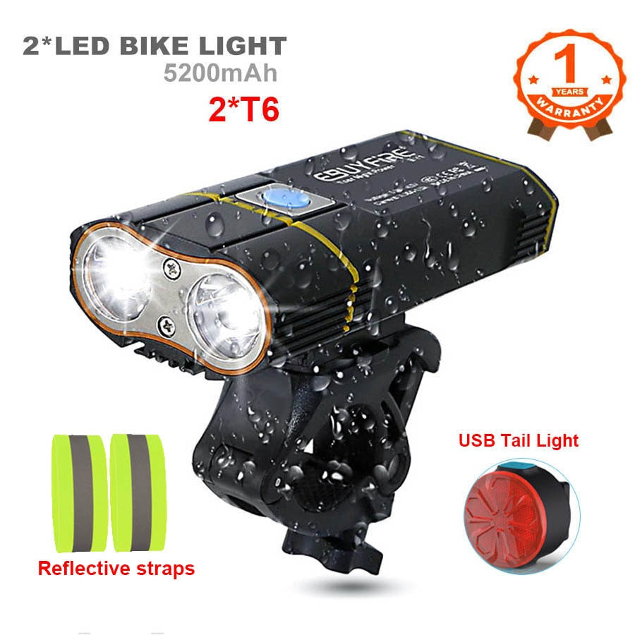 Durable Aluminum Alloy Bike Light with 360° Rotation - Waterproof & Efficient BIKE FIELD