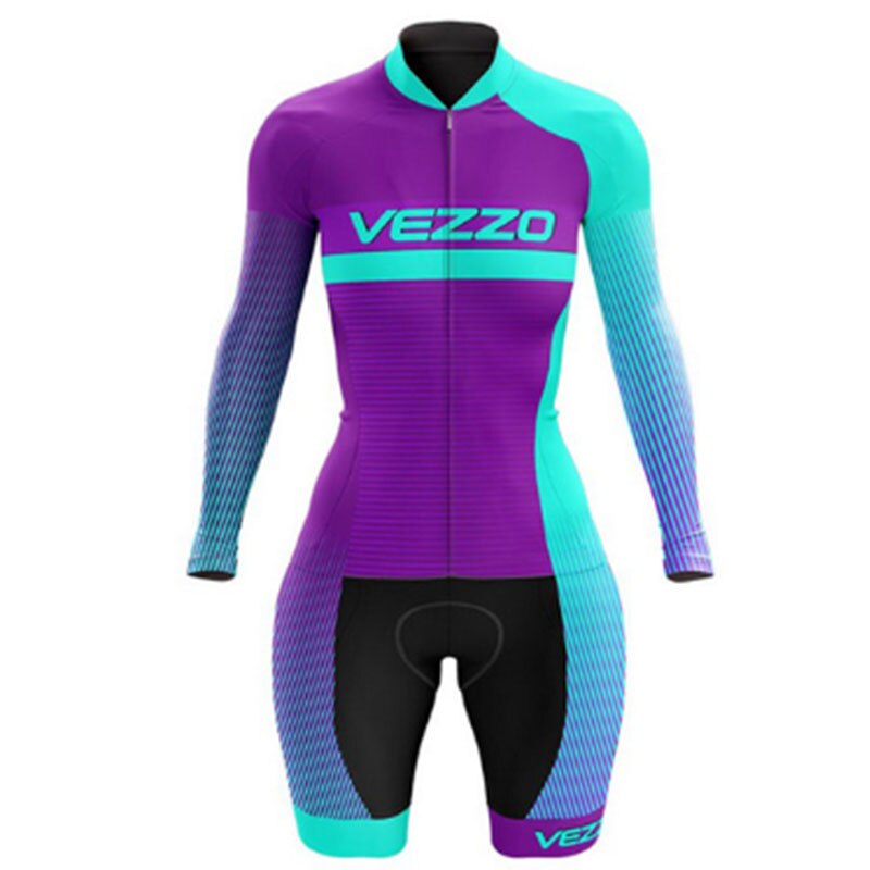 Women's Cycling Romper: Long Sleeve Jumpsuit BIKE FIELD