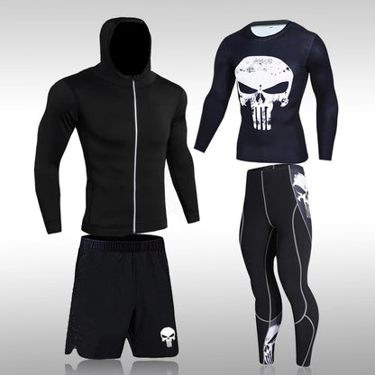 Men's Compression Sportswear Set: Perfect for Gym, Running, and Training BIKE FIELD