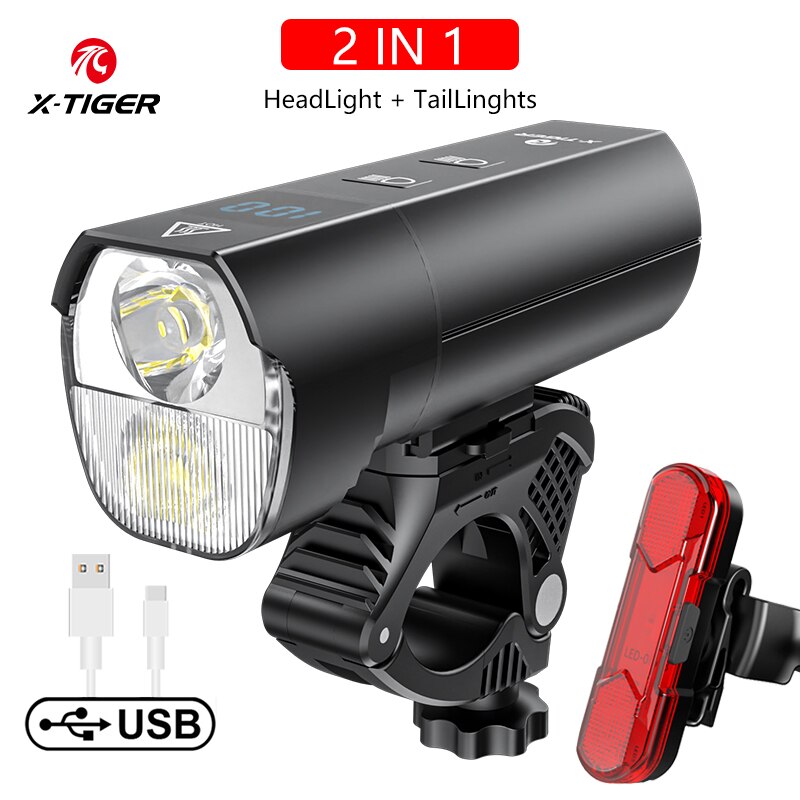 USB Charging Bike Light - Versatile LED Front Lampan BIKE FIELD