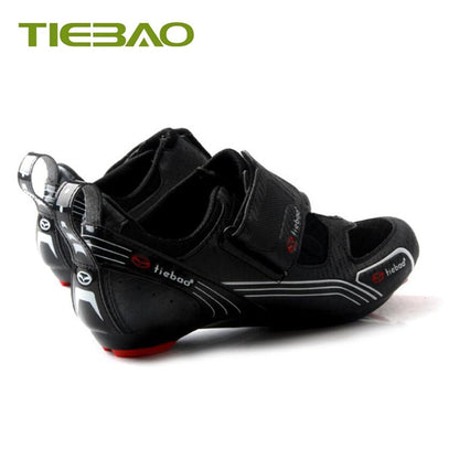 Tiebao Road Bike Shoes Triathlon Sapatilha Ciclismo Men Women Cycling Sneakers Self-locking Breathable Superstar Racing Shoes BIKE FIELD