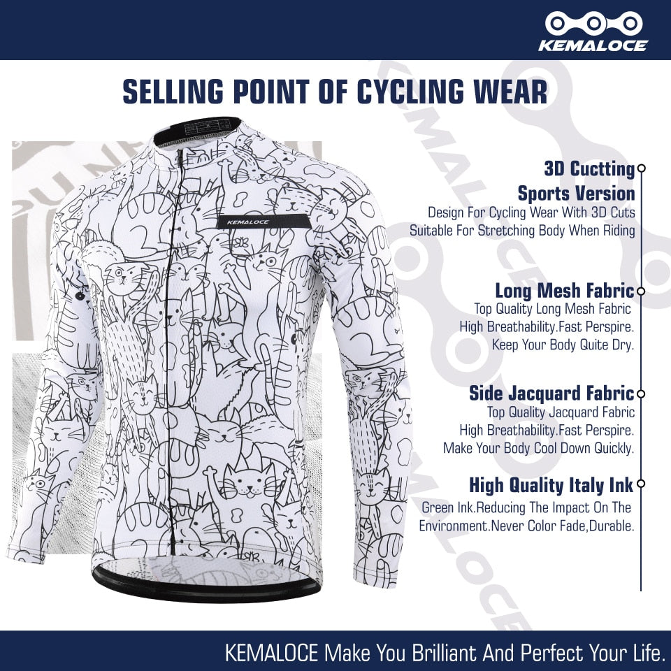 Premium White Cycling Jersey BIKE FIELD