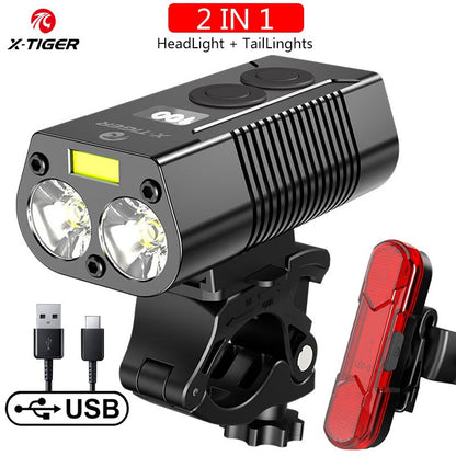 USB Charging Bike Light - Versatile LED Front Lampan BIKE FIELD