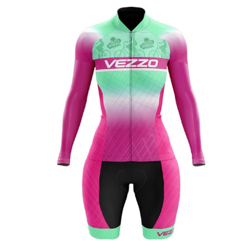 Women's Cycling Romper: Long Sleeve Jumpsuit BIKE FIELD