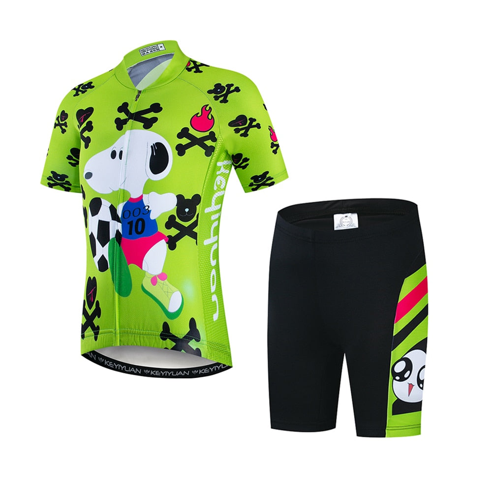 Cartoon Anime Boy Girls Bicycle Clothing Road Bike Suit MTB Sports Wear BIKE FIELD