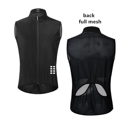 Reflective Cycling Vest: Sleeveless Sports Jersey BIKE FIELD