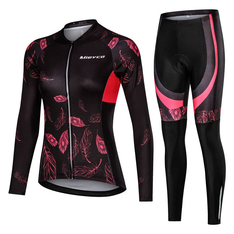 Pro Team Women's Long Sleeve Jersey Set BIKE FIELD