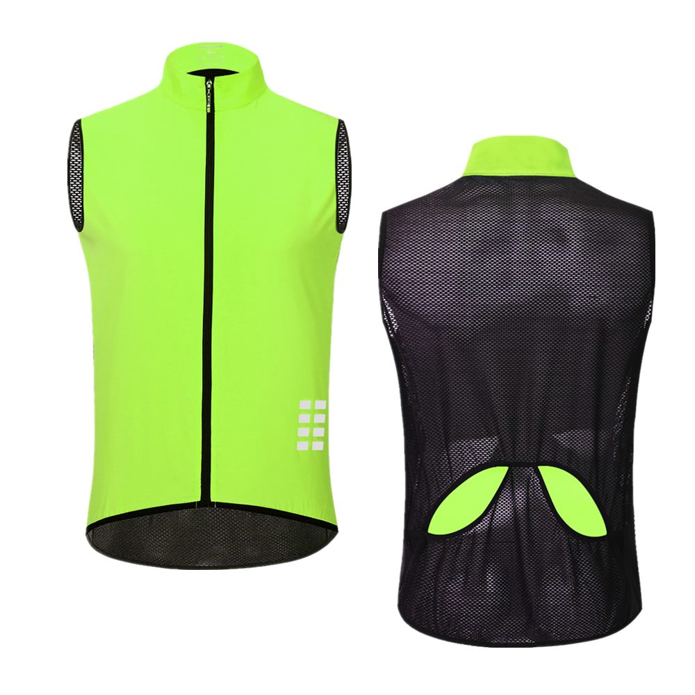 Reflective Cycling Vest: Sleeveless Sports Jersey BIKE FIELD