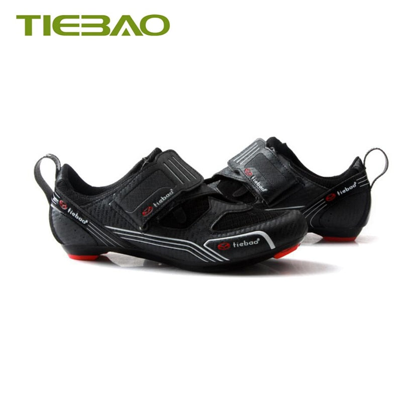 Tiebao Road Bike Shoes Triathlon Sapatilha Ciclismo Men Women Cycling Sneakers Self-locking Breathable Superstar Racing Shoes BIKE FIELD