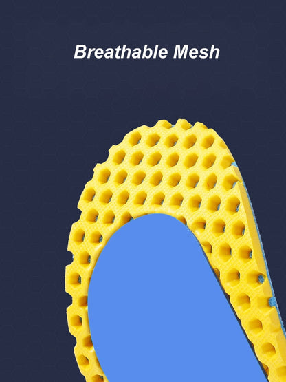 Orthopedic Memory Foam Sport Support Insoles: Breathable Cushioning for Men and Women's Shoes BIKE FIELD