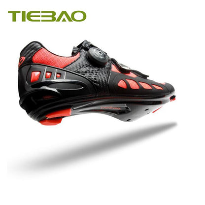 Tiebao Carbon Road Cycling Shoes Breathable Air Mesh Self-locking Bicycle Riding Road Shoes Superstar Sapatilha Ciclismo Sneaker BIKE FIELD