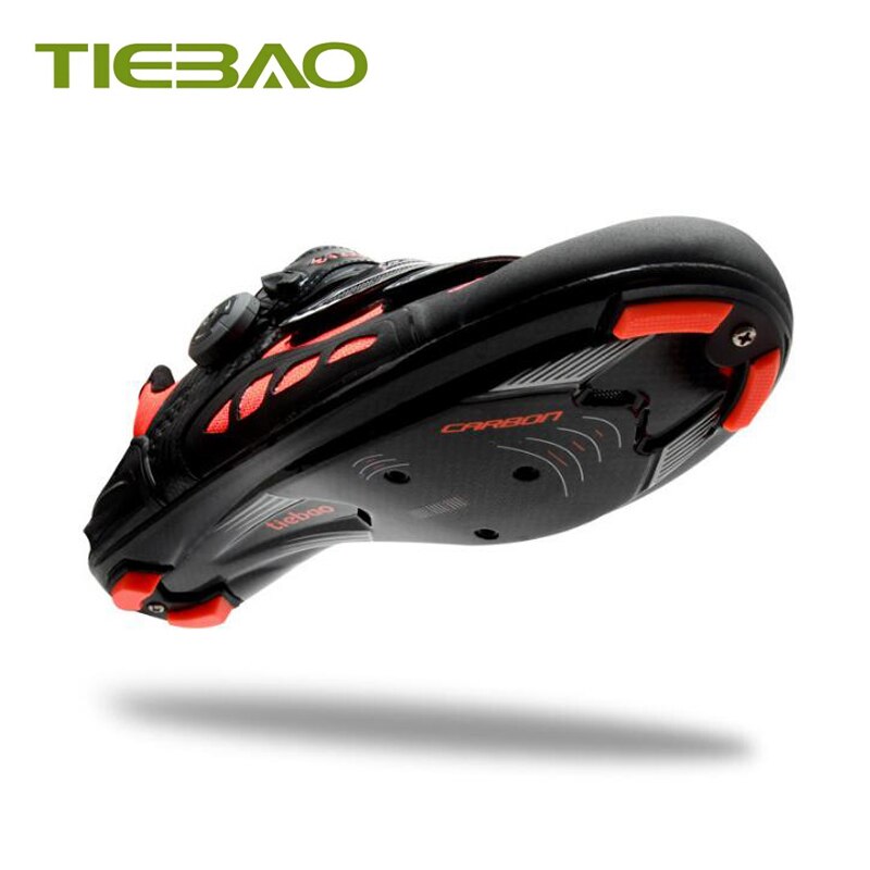 Tiebao Carbon Road Cycling Shoes Breathable Air Mesh Self-locking Bicycle Riding Road Shoes Superstar Sapatilha Ciclismo Sneaker BIKE FIELD