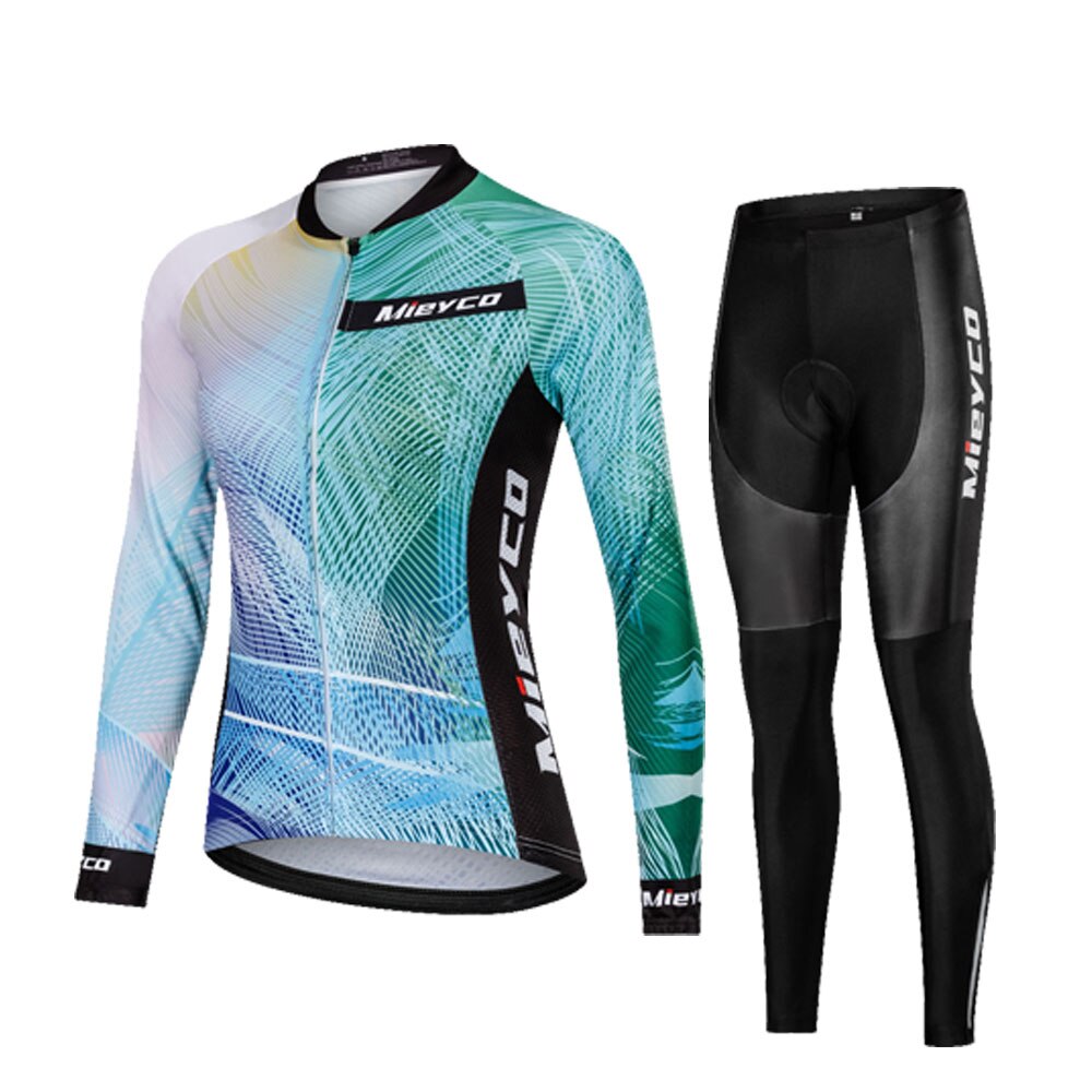 Pro Team Women's Long Sleeve Jersey Set BIKE FIELD