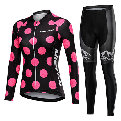 Pro Team Women's Long Sleeve Jersey Set BIKE FIELD