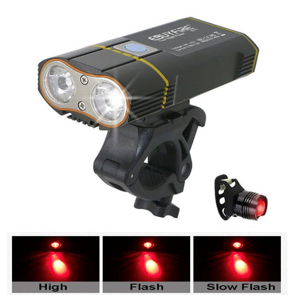 Durable Aluminum Alloy Bike Light with 360° Rotation - Waterproof & Efficient BIKE FIELD