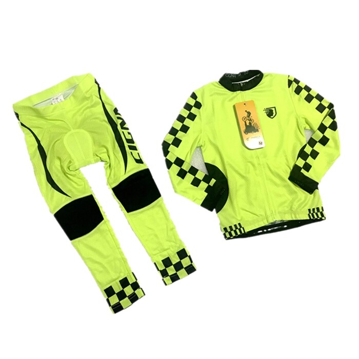 Kids Cycling Jersey Set with Long Sleeve BIKE FIELD