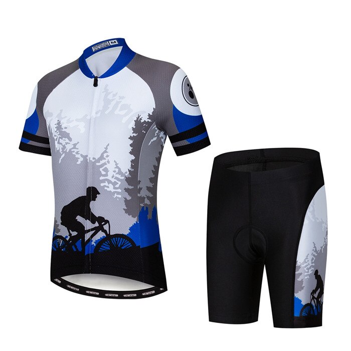 Kids' Cycling Jersey Shorts Set: MTB Mountain Road Wear BIKE FIELD