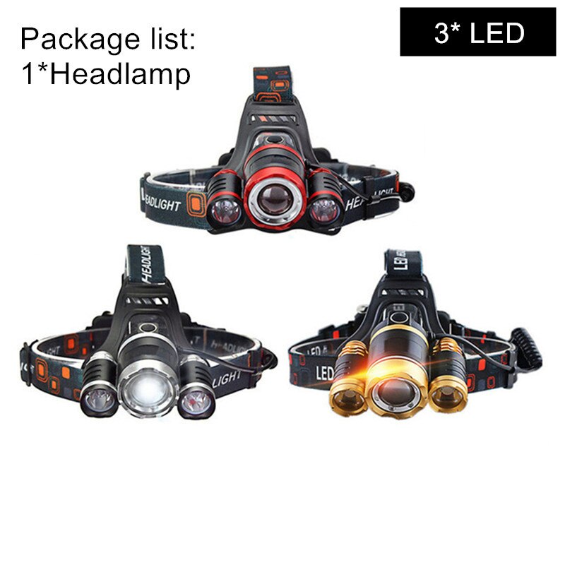 Zoom High Power Flashlight Headlight BIKE FIELD