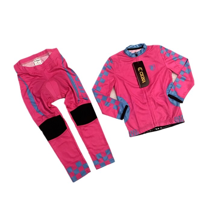 Kids Cycling Jersey Set with Long Sleeve BIKE FIELD