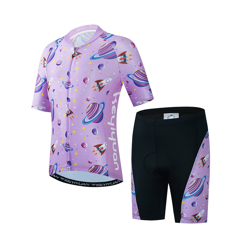 Summer Cycling Jersey Set for Kids BIKE FIELD