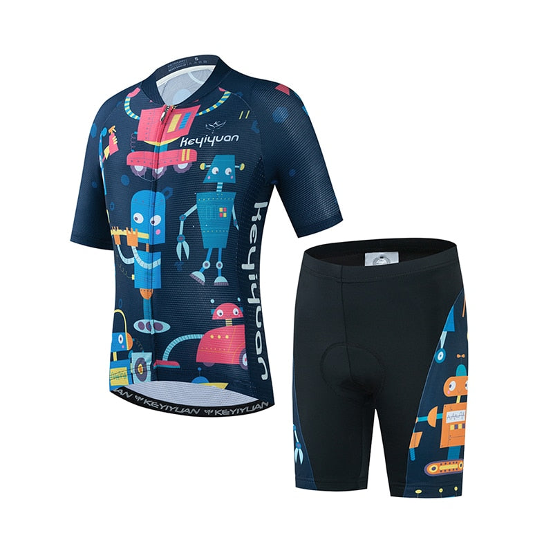 Summer Cycling Jersey Set for Kids BIKE FIELD