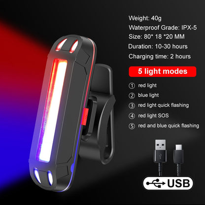 Super Bright Led Bicycle Light USB Rechargeable BIKE FIELD