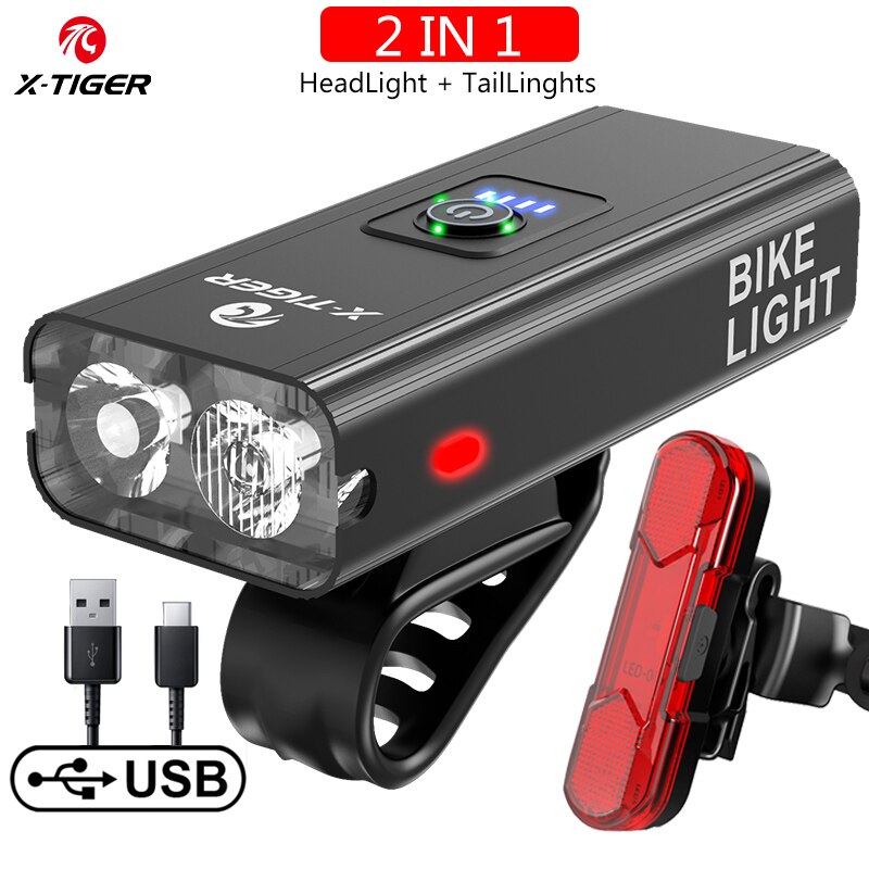 USB Charging Bike Light - Versatile LED Front Lampan BIKE FIELD